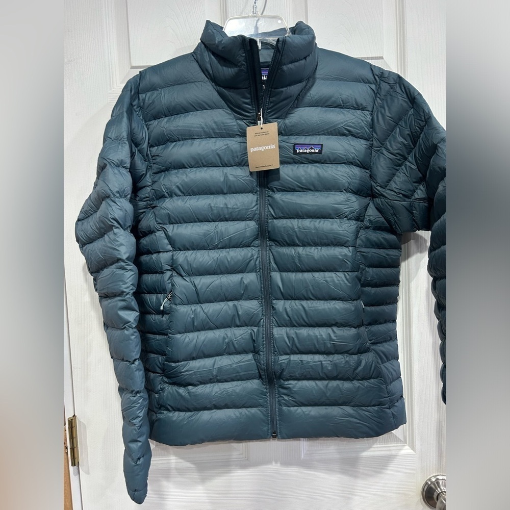 Patagonia Men's XXL Down Sweater Nouveau Green Grey Puffer Jacket NWT Puffy